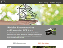 Tablet Screenshot of kps-invest.com